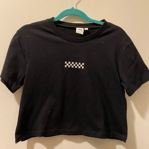 oversized VANS crop top nwot
